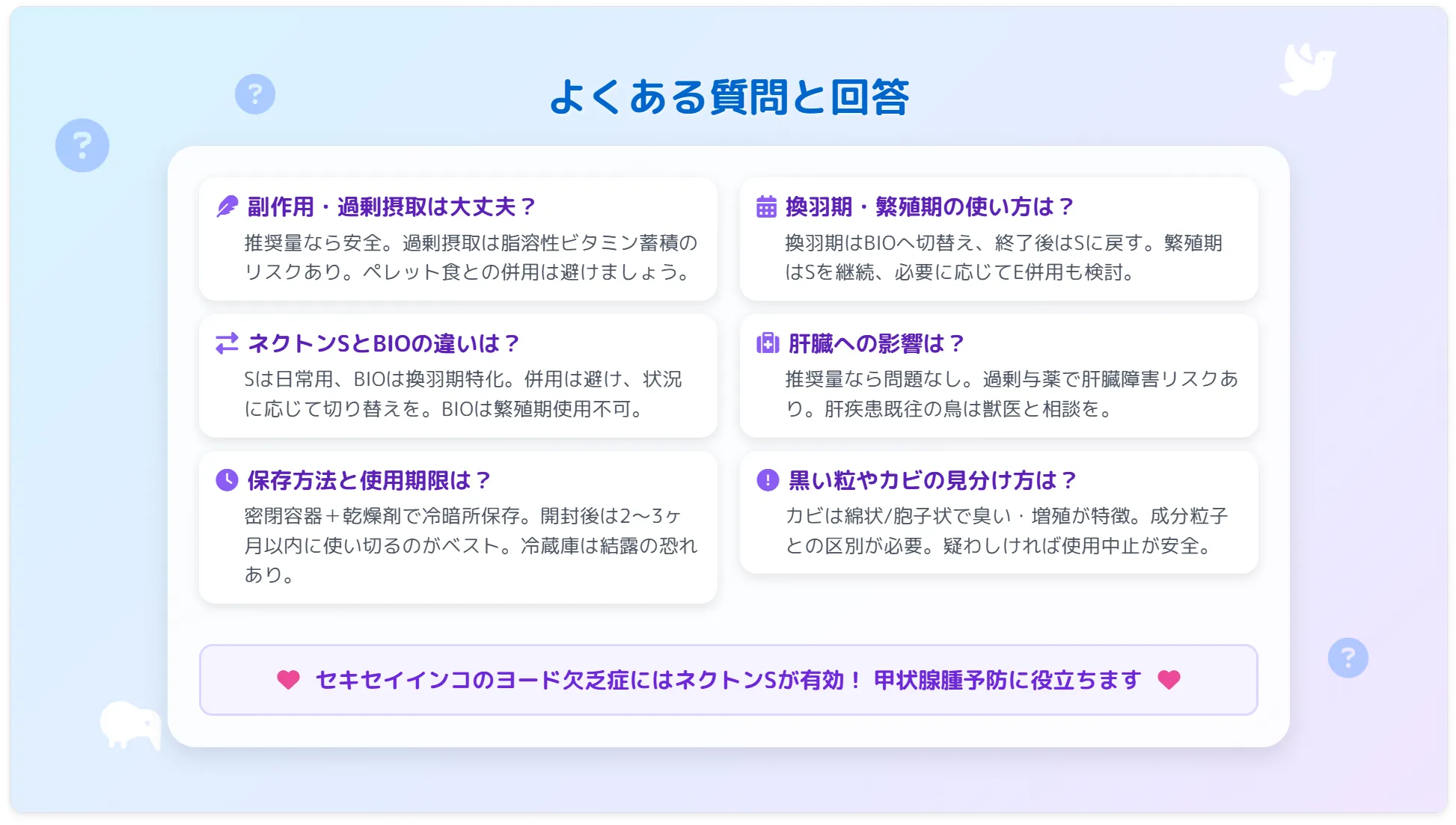 ネクトンsの使い方によくある質問