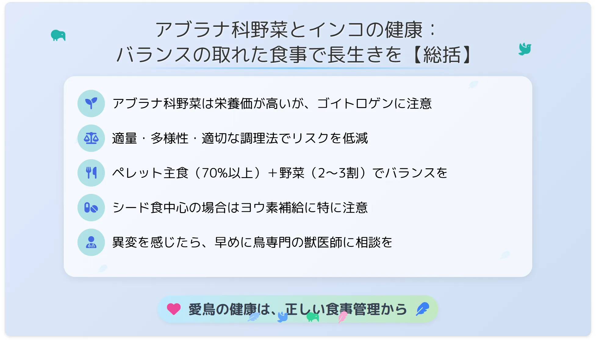 アブラナ科野菜の与え方まとめ