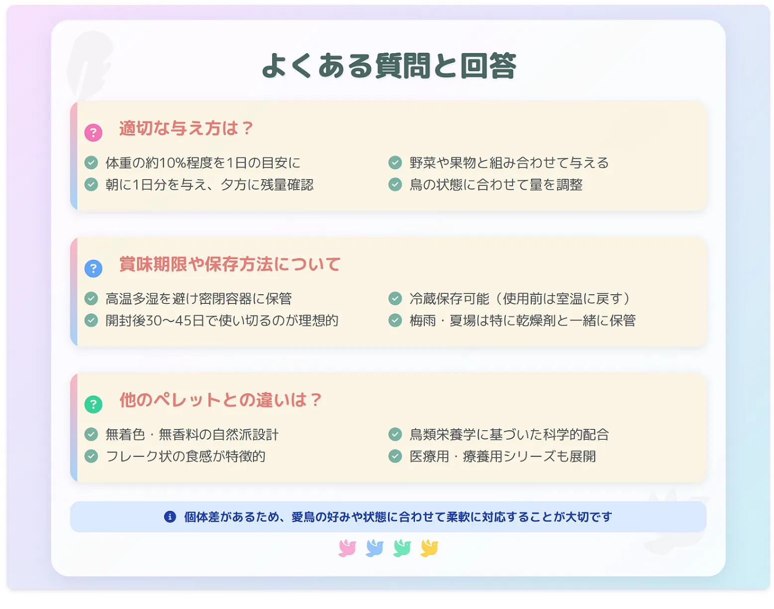 デイリーメンテナンスニブルズのよくある質問