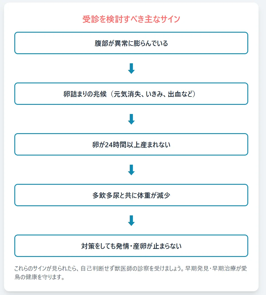 動物病院受診を検討すべきサイン