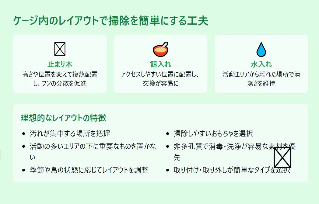 レージレイアウトで掃除を簡単にする方法