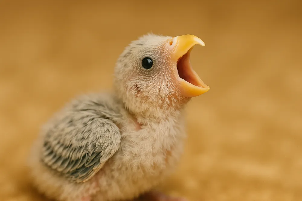 セキセイインコの雛の鳴き声