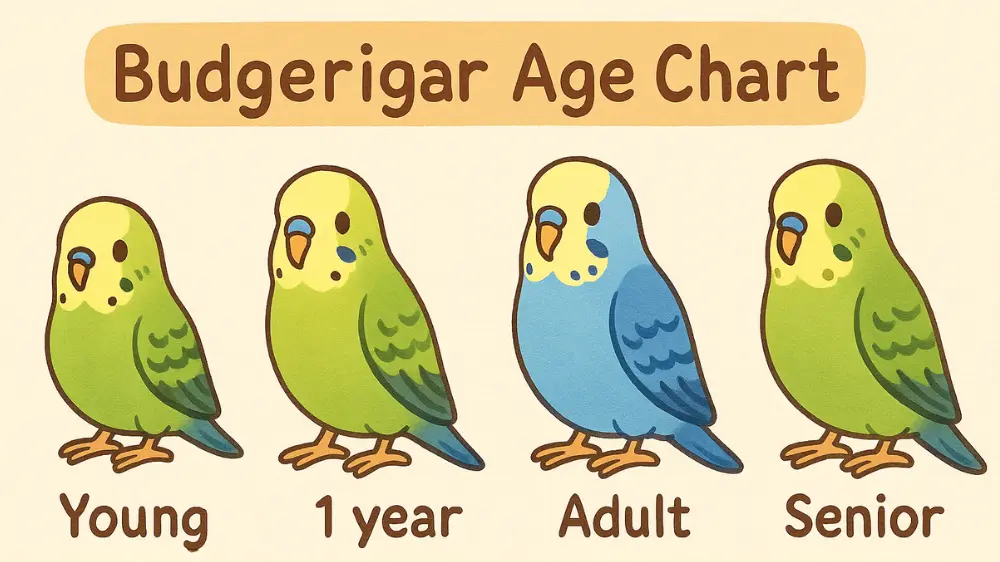 セキセイインコの年齢表　