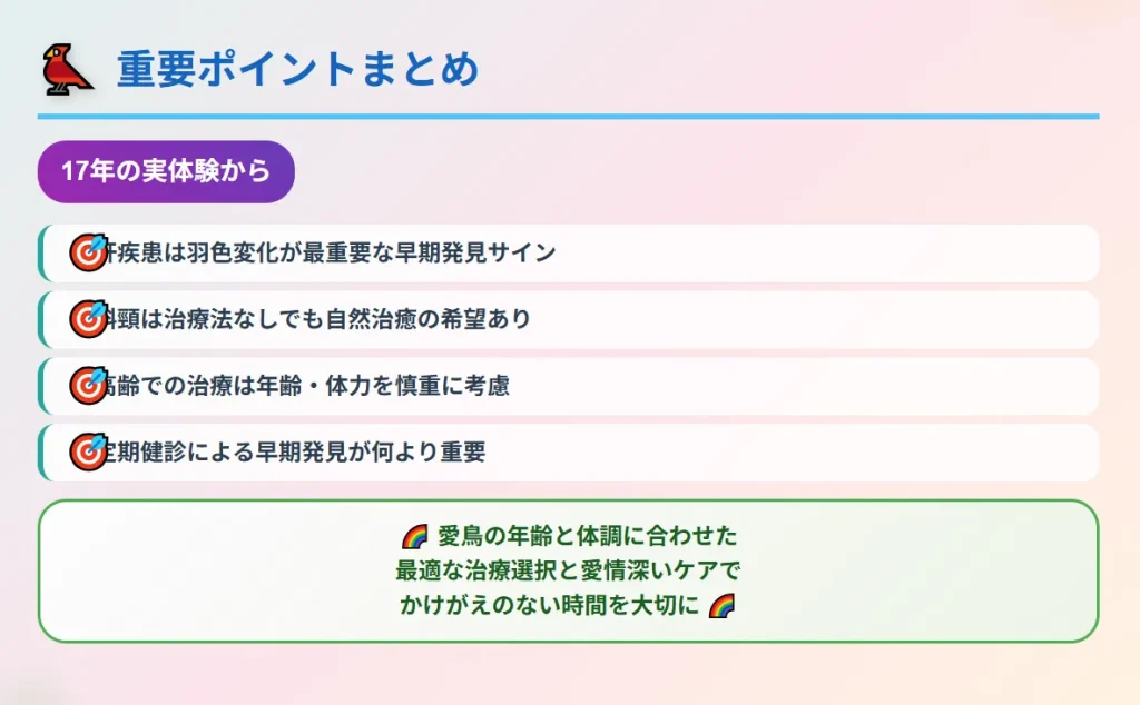 長生きセキセイインコの晩年の病気まとめ