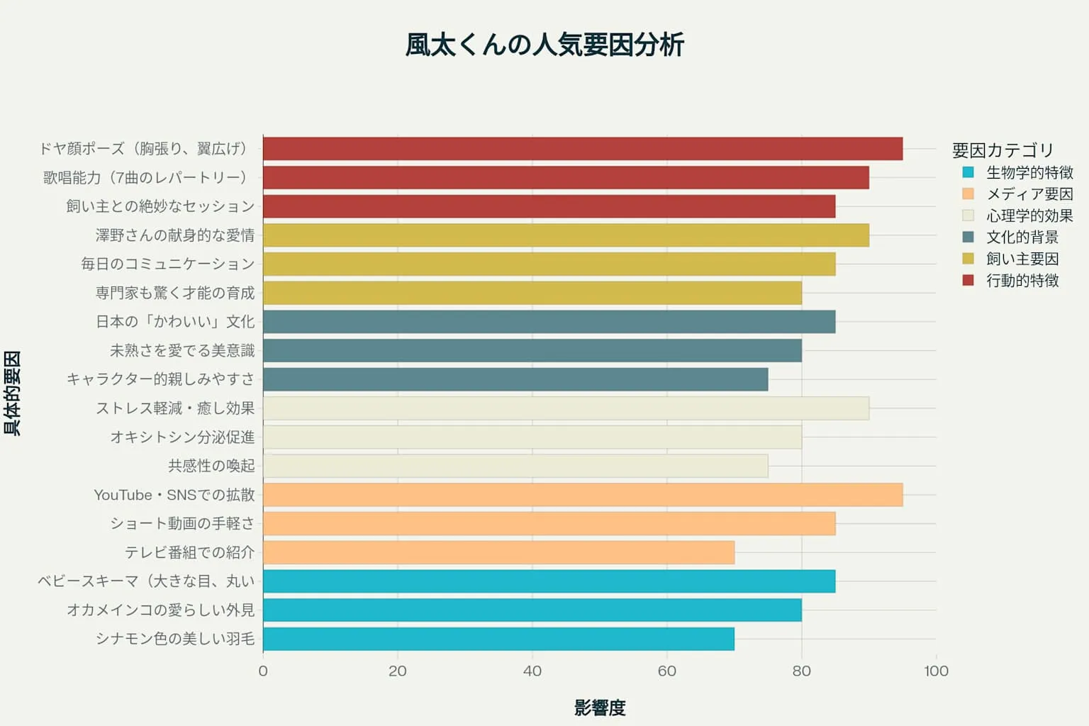 オカメインコ風太の人気要因分析