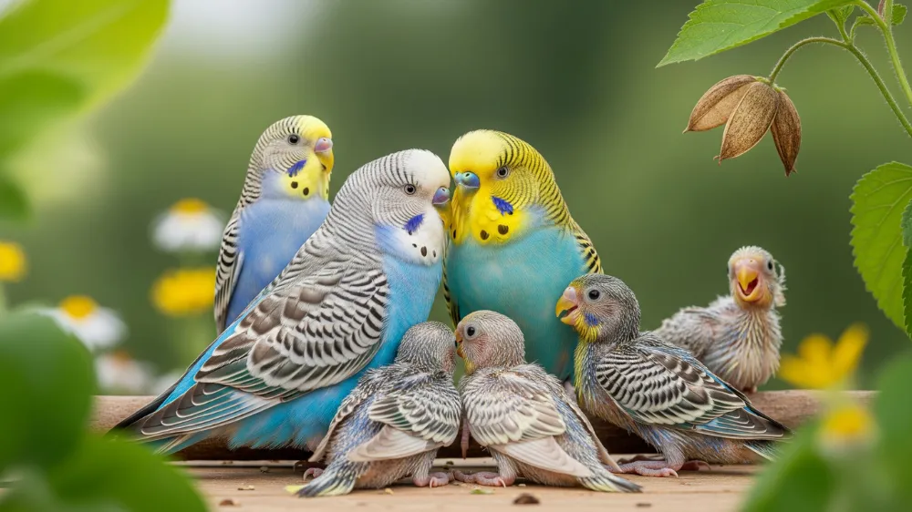 多頭飼育崩壊につながる無計画な繁殖を避けるためのセキセイインコたち
