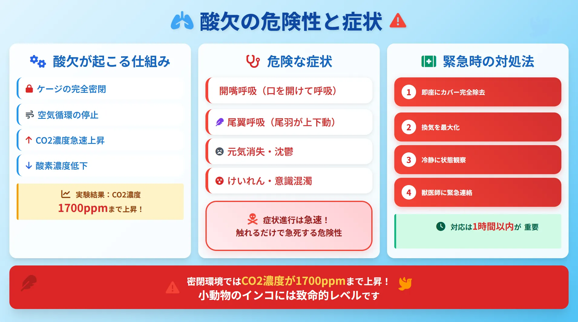 酸欠の危険性と症状