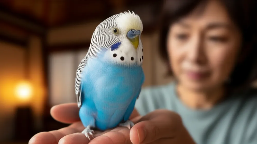 17歳まで長生きしたセキセイインコの介護記録。晩年に経験した肝臓疾患、斜頸、尾脂腺腫瘍の症状と体験談を示す画像