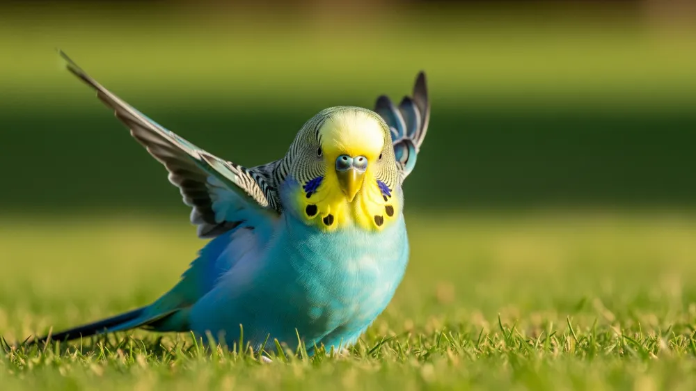 発情サインとしてろう膜が青くなるオスのセキセイインコ