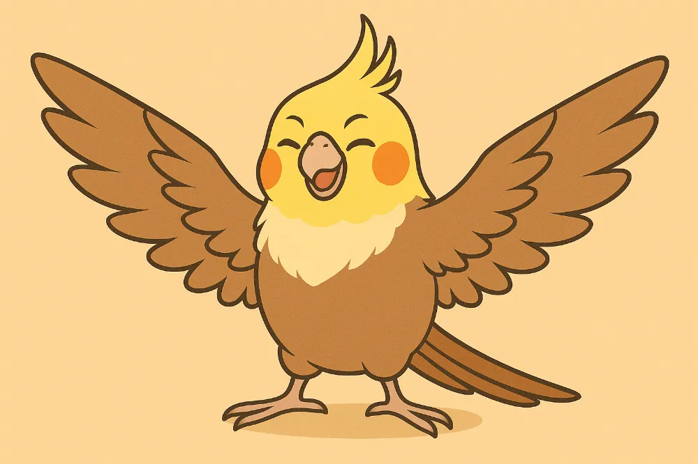 オカメインコ決めポーズ