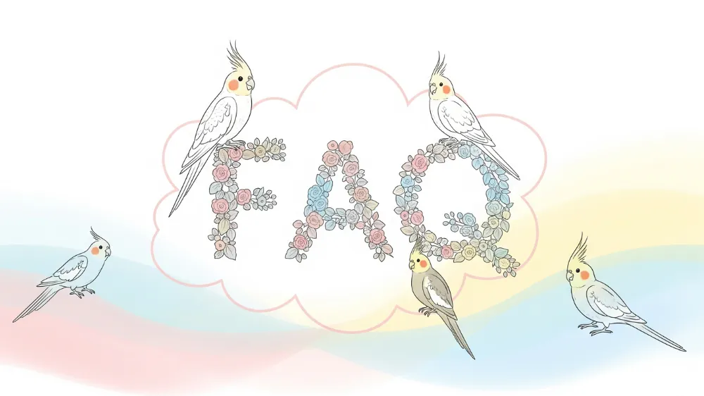 オカメインコの年齢に関するFAQ（よくある質問）のイメージ画像