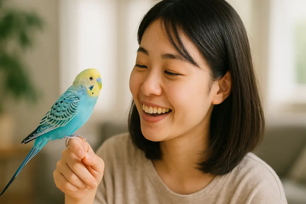 セキセイインコの鳴き声「ピュイ」の意味