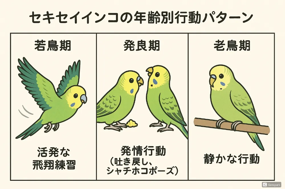 年齢別の行動パターン図