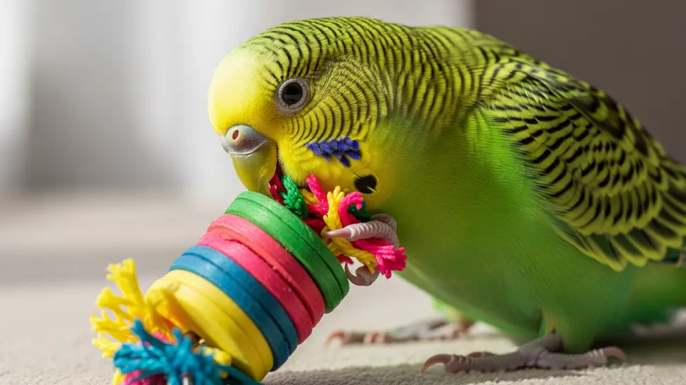 インコ用ストレス発散おもちゃ