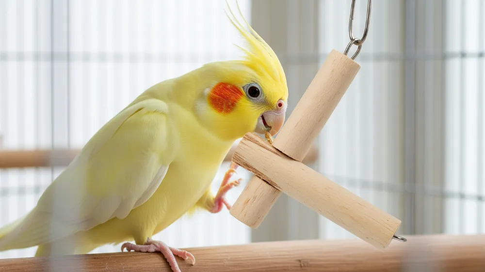 インコのストレス発散おもちゃ