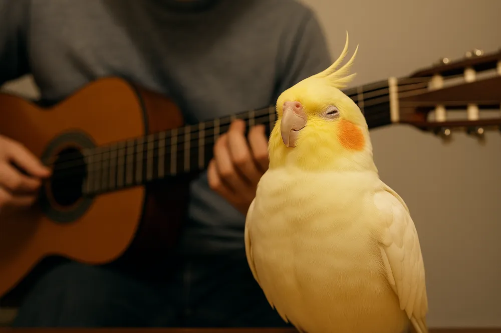 オカメインコ風太と、他の歌を歌うオカメインコの能力値を比較するレーダーチャート