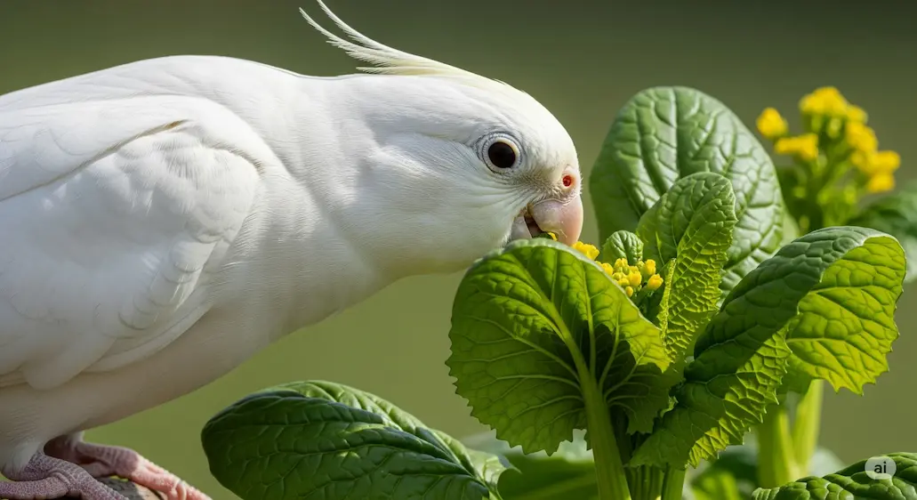 首をかしげて飼い主を見上げる、好奇心旺盛なオカメインコ・ホワイトフェイス。飼い方に関する疑問に答える。