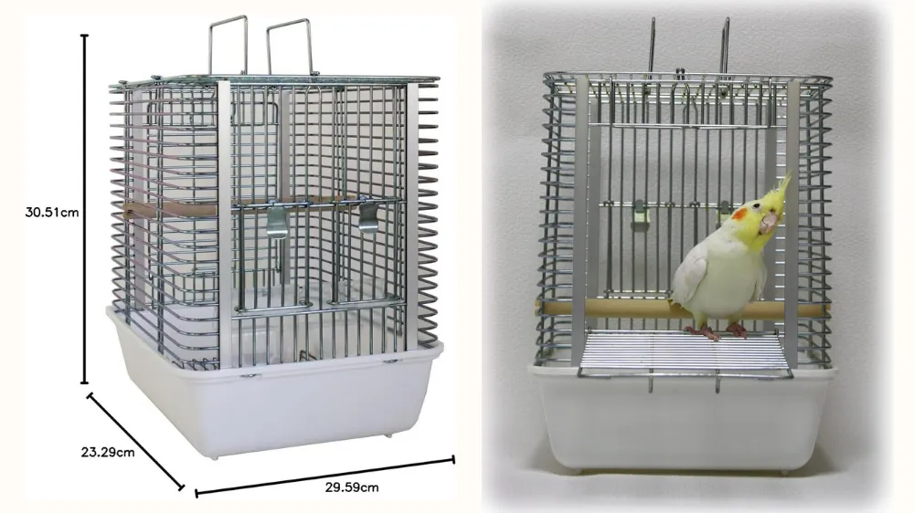 オカメインコの定番移動用ケージHOEIハートフルキャリーの機能詳細