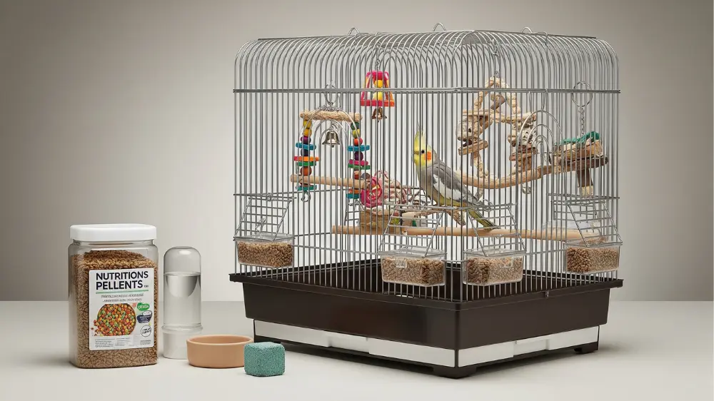 オカメインコの飼育に必要な初期費用（ケージ、餌、ヒーター等）のイメージ画像