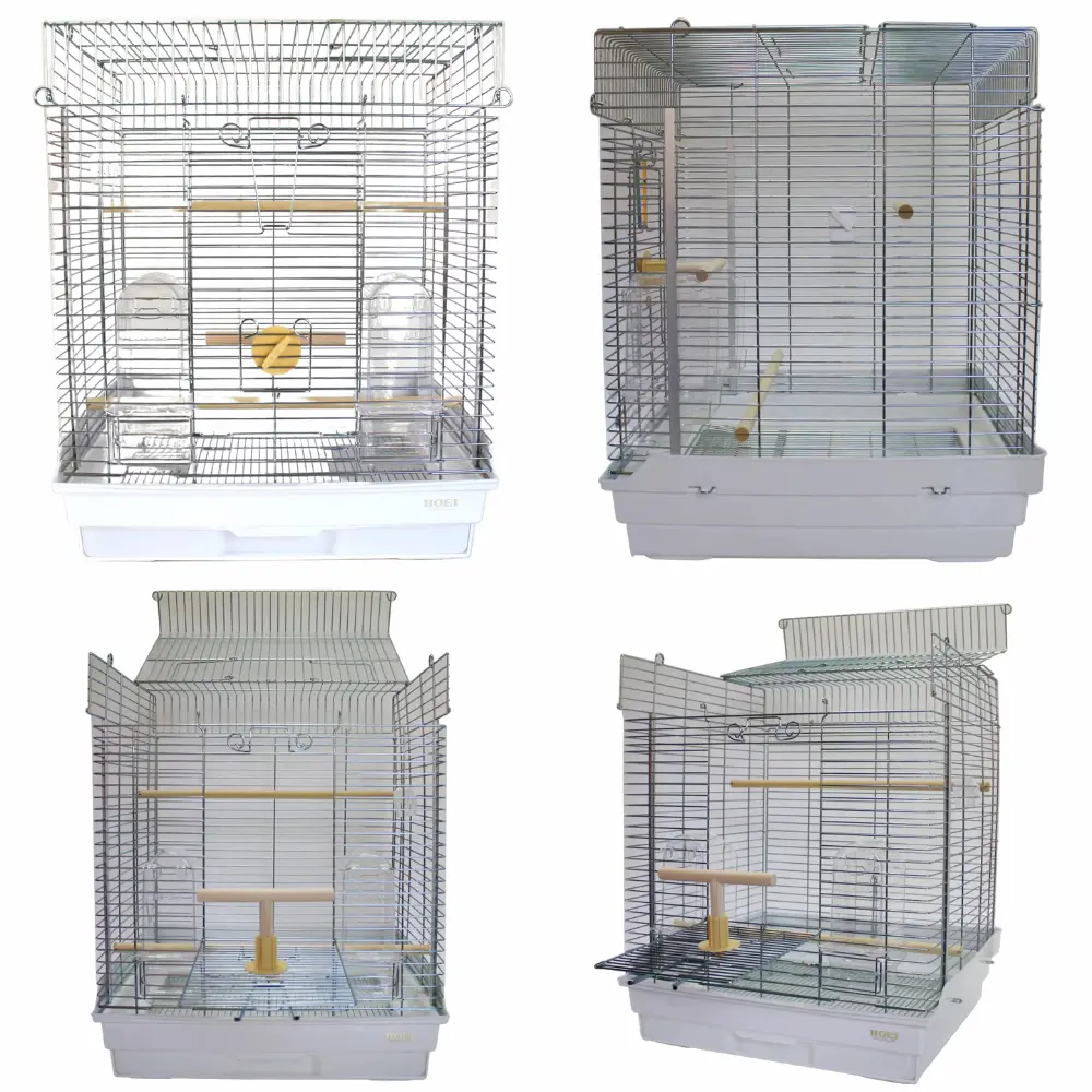 初心者におすすめのHOEI 465オカメケージ。オカメインコの安全を考えた横網構造が特徴。