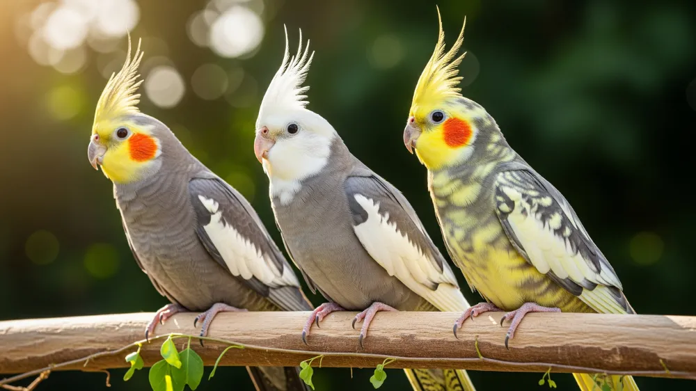 オカメインコの種類の見分け方15選のインフォグラフィック。3ステップ判別法を基本に、難易度と信頼度を一覧で解説。