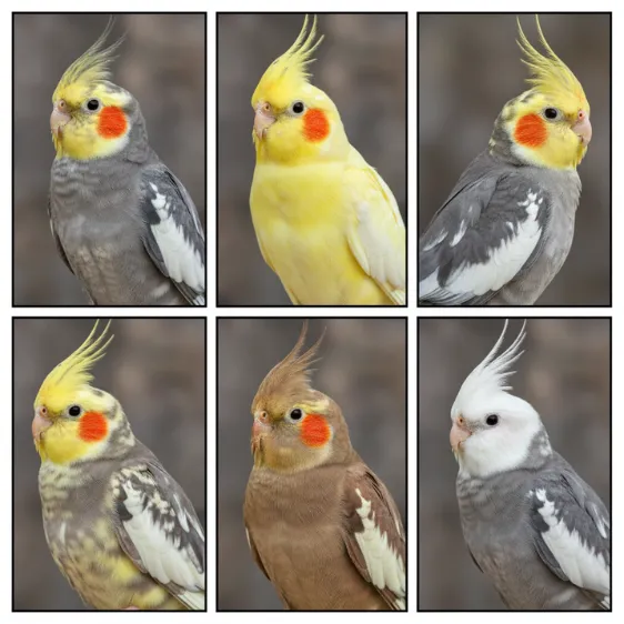 オカメインコの種類による違いを比較する画像。値段や性格、後悔しないための選び方のポイントを解説。
