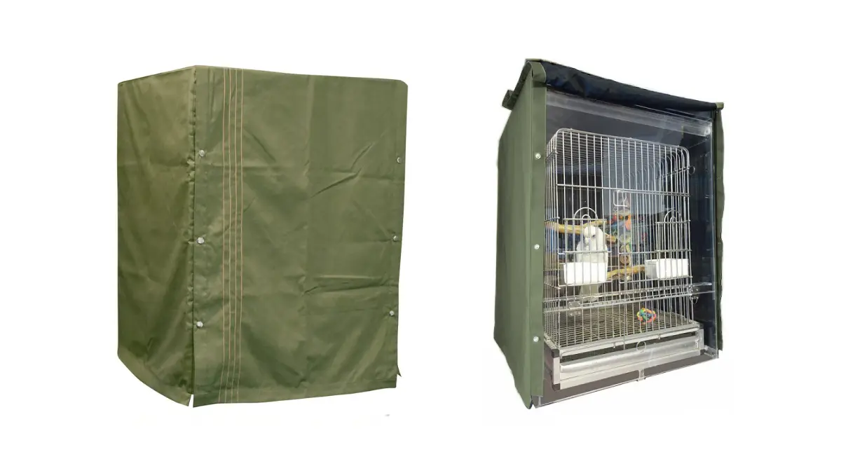 バードモア専用ナイトカバーの商品画像。アクリルケースにぴったりフィットする布製カバーで、遮光性が高く夜間の安眠をサポートする設計。