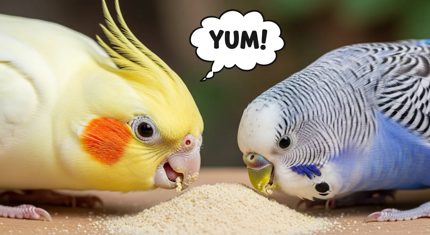 マッシュを食べない鳥への10の工夫。空腹時を狙う、水分を加える、飼い主が食べる真似をする、好物に混ぜる、視覚的刺激を利用するなど様々な方法を根気強く試すことが成功の鍵