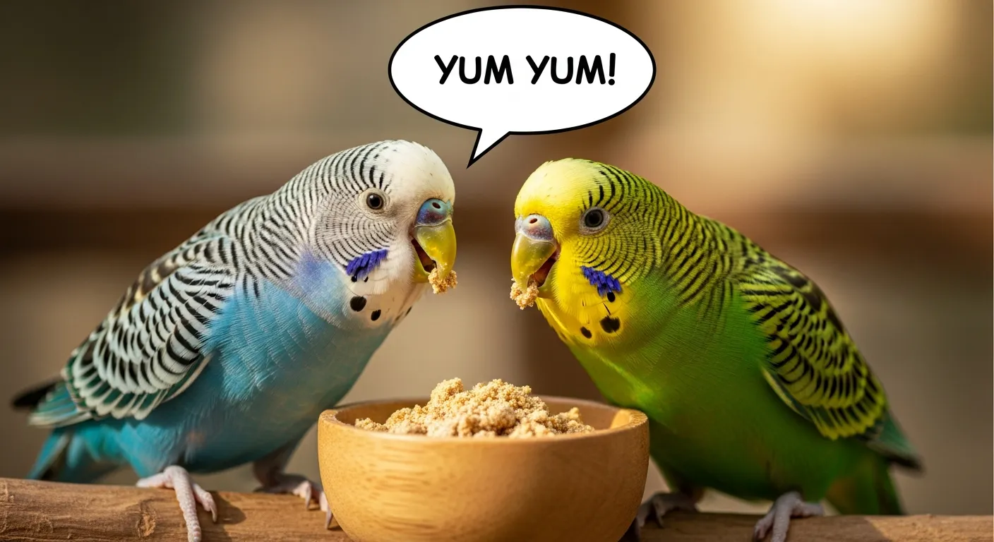 セキセイインコとハリソンペレットの完全ガイド。スーパーファインのサイズ選び、アダルトライフタイムの使用、適正給餌量など、すべての重要ポイントを総括した図。