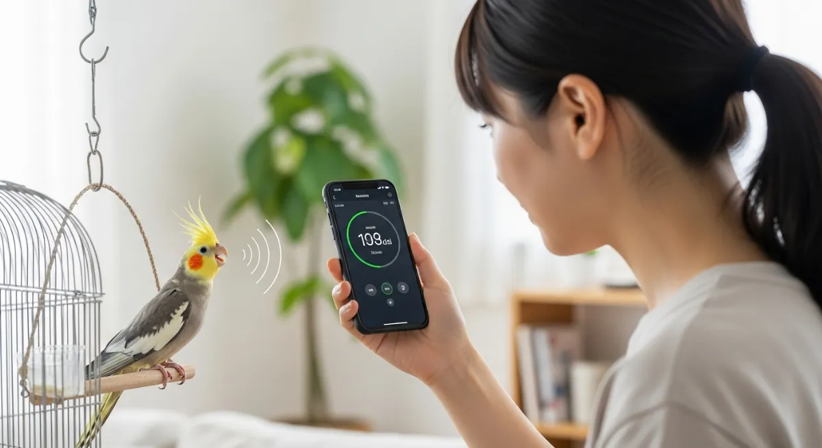 騒音計アプリで計測した結果、アクリルケースが-30dBの防音効果を実証したグラフ。圧倒的な効果が数値で示されている。