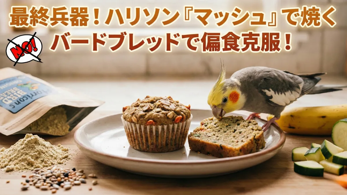 ハリソンペレットのマッシュタイプ。粉末状でふやかしたり団子にしたり活用法が豊富。